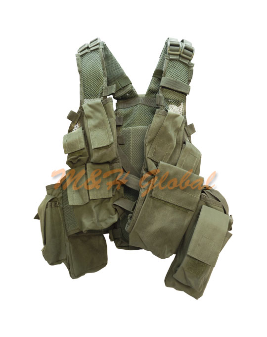 OD GREEN Durban Tactical Assault Vest Hydration Vest with Pouch Pouches ...